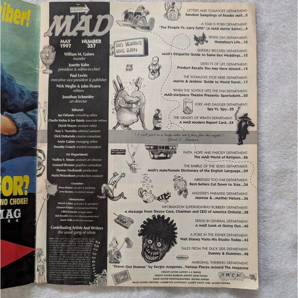 Vintage MAD Comic Magazine Lot of 3 No. 134/164/357 70s 90s - Picture 9 of 11